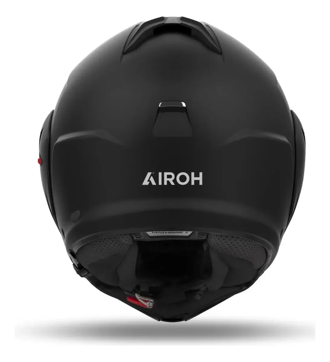 Capacete Airoh Mathisse II com visor, detalhe do sistema de abertura