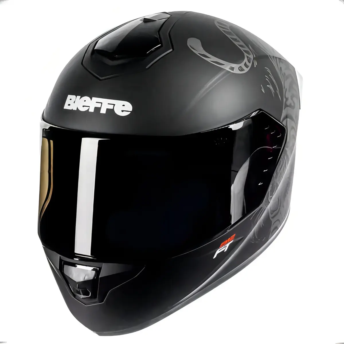 Vista lateral do Capacete Bieffe B-12 Felipe Titto
