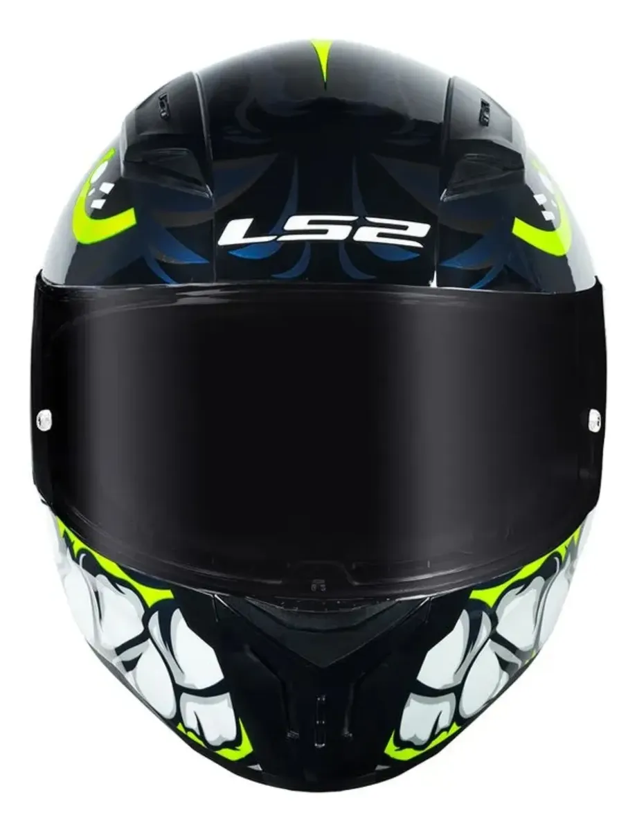 Capacete LS2 FF810 Vigo visto de lado, detalhe do casco e do spoiler traseiro