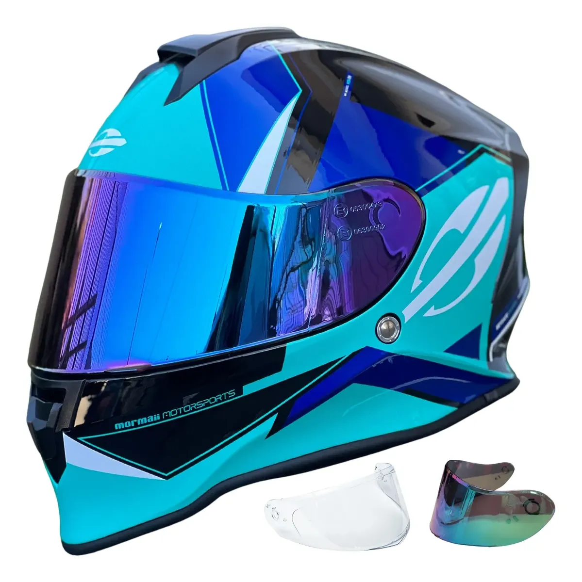 Vista frontal do Capacete Mormaii M1