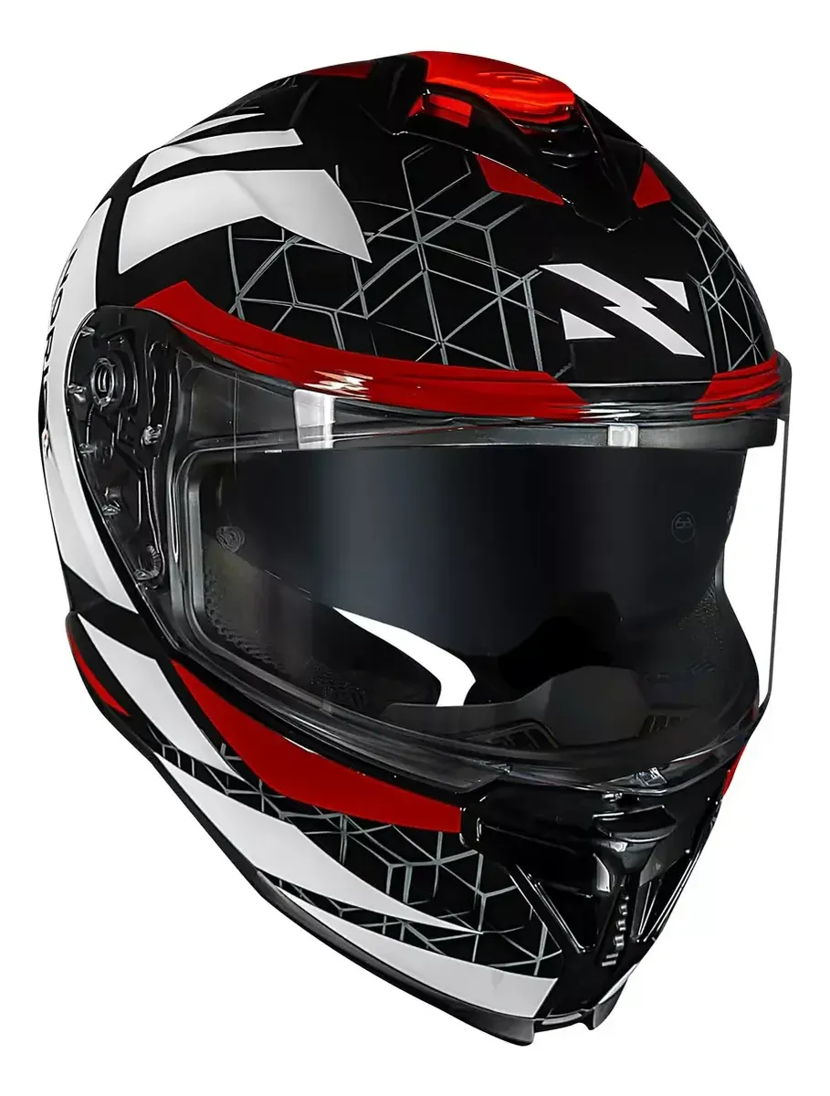Capacete Norisk Strada 2 visto de lado, detalhe do aerofólio e da viseira