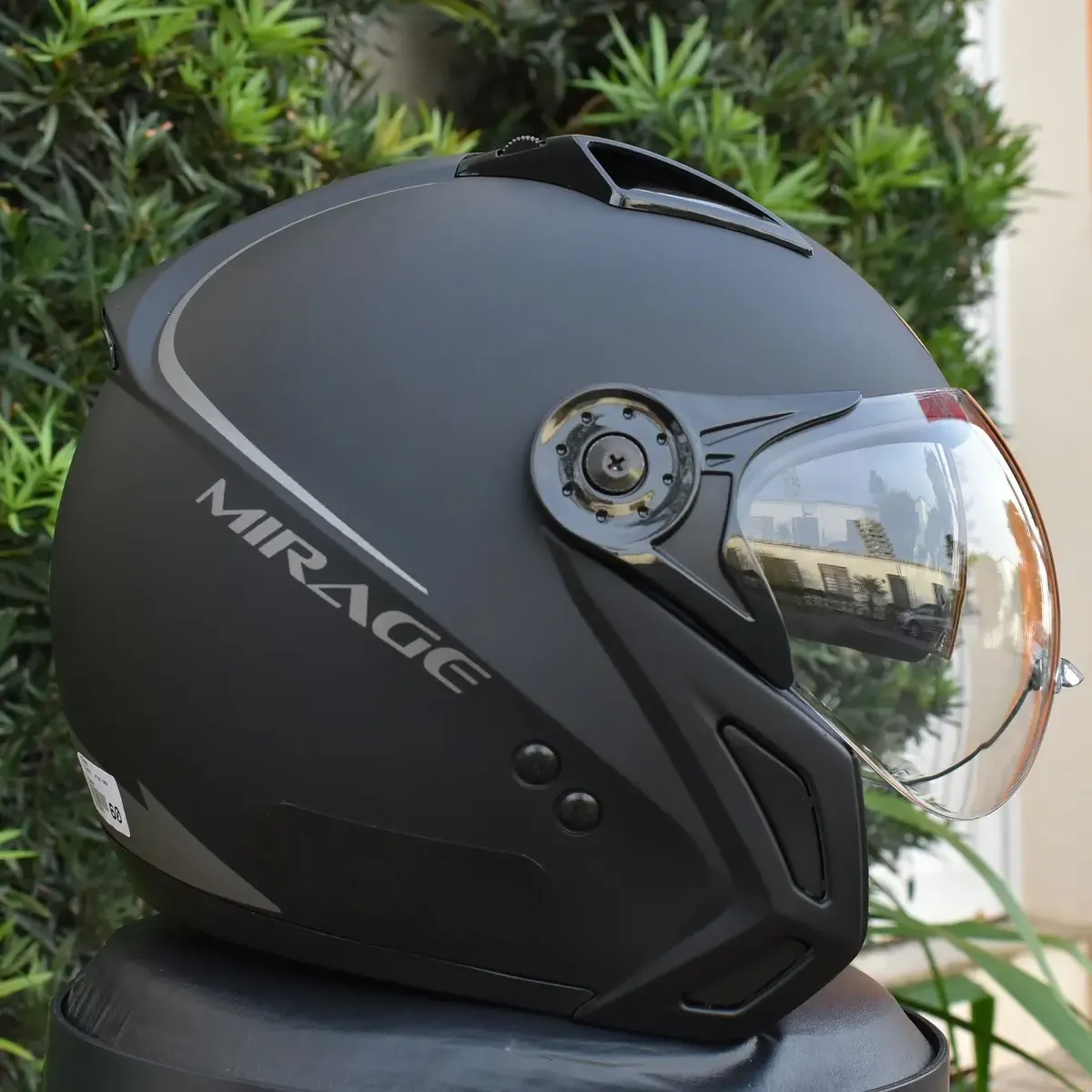 Capacete Peels Mirage New Classic visto de lado com viseira cristal