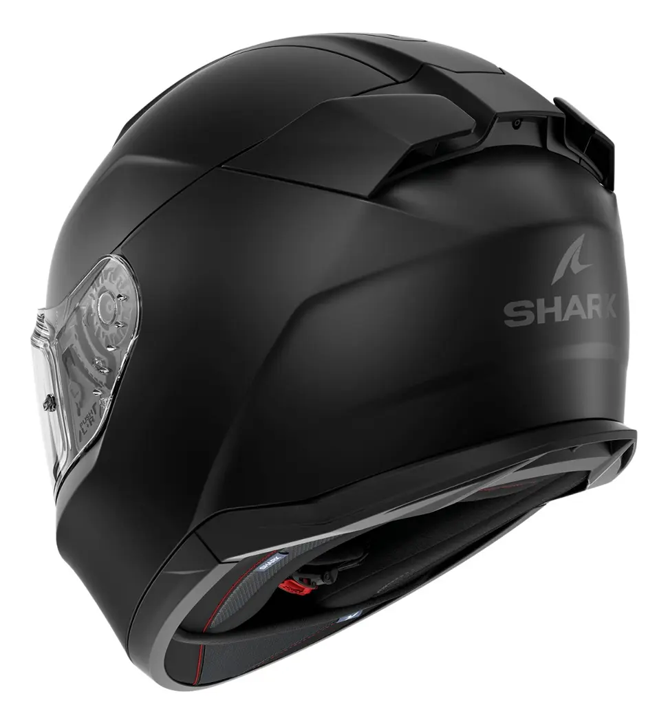 Capacete Shark D-Skwal 3 em outro ângulo, detalhe da viseira solar interna e do acabamento