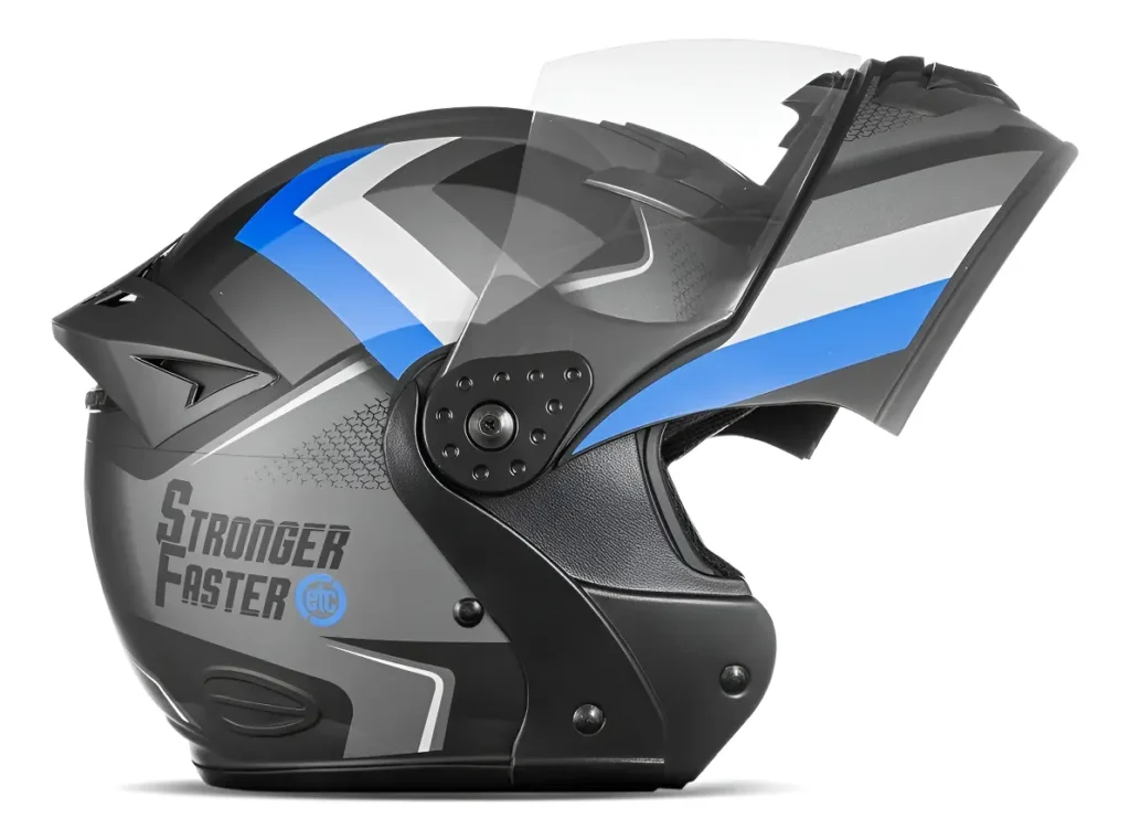 Capacete Etceter Stronger Faster Gladiator é bom? Análise completa Capacete escamoteável Etceter Stronger Faster Gladiator queixeira aberta