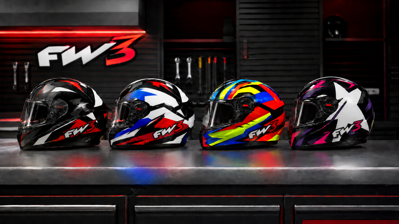 Capacete FW3, guia completo com todos os modelos da marca