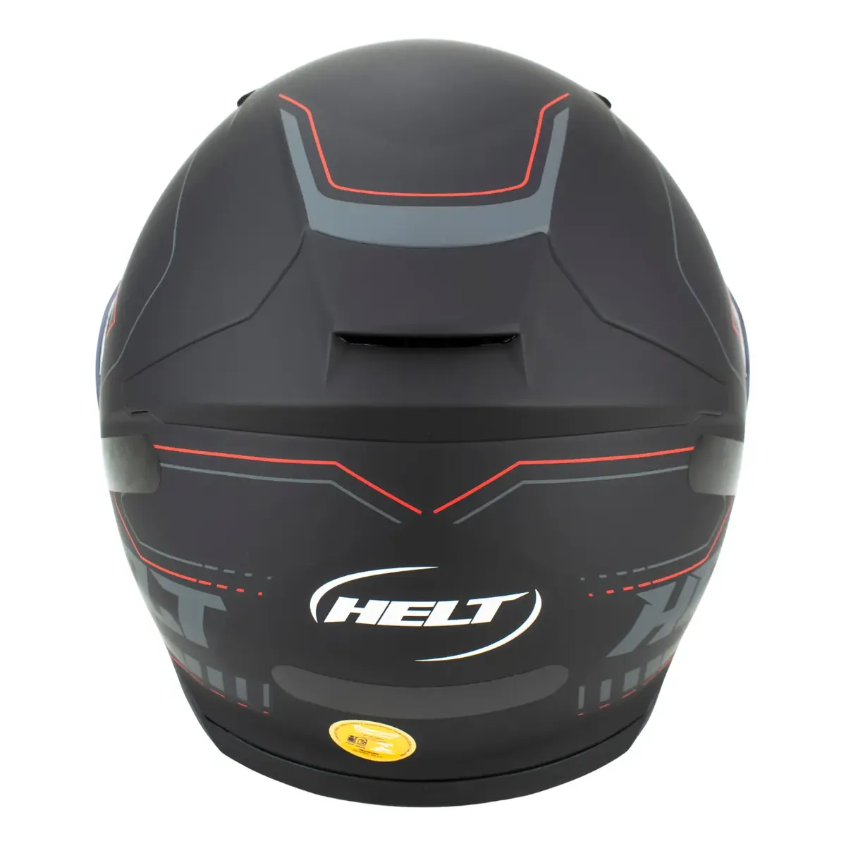 Capacete Helt Hippo Glass Matt em outro ângulo, detalhe da viseira