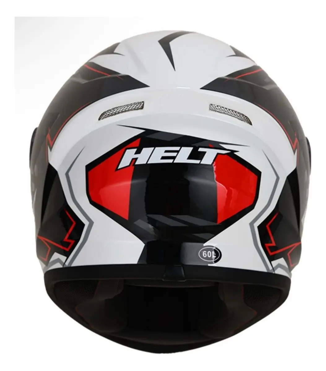 Capacete Helt Street Polar em outro ângulo, detalhe das entradas de ar