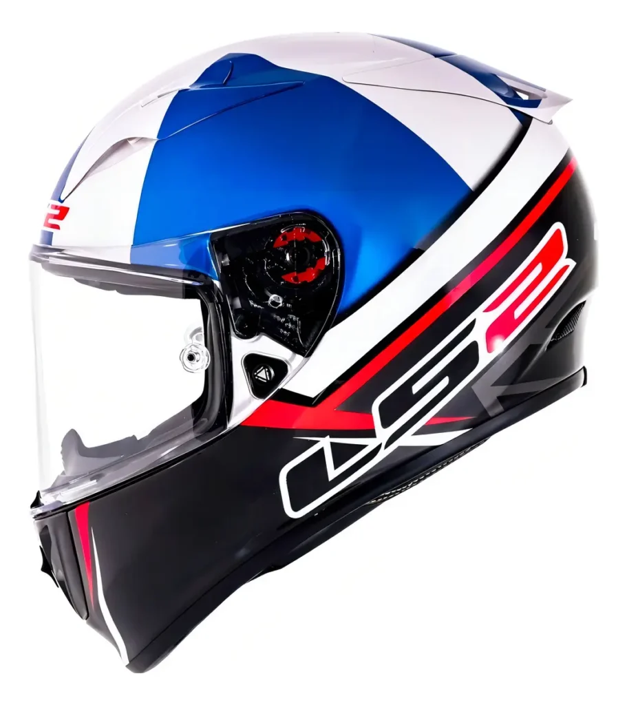 Capacete LS2 Arrow FF323 é bom? Review completo da edição John Mcphee II Capacete LS2 Arrow FF323 John Mcphee II integral branco e azul