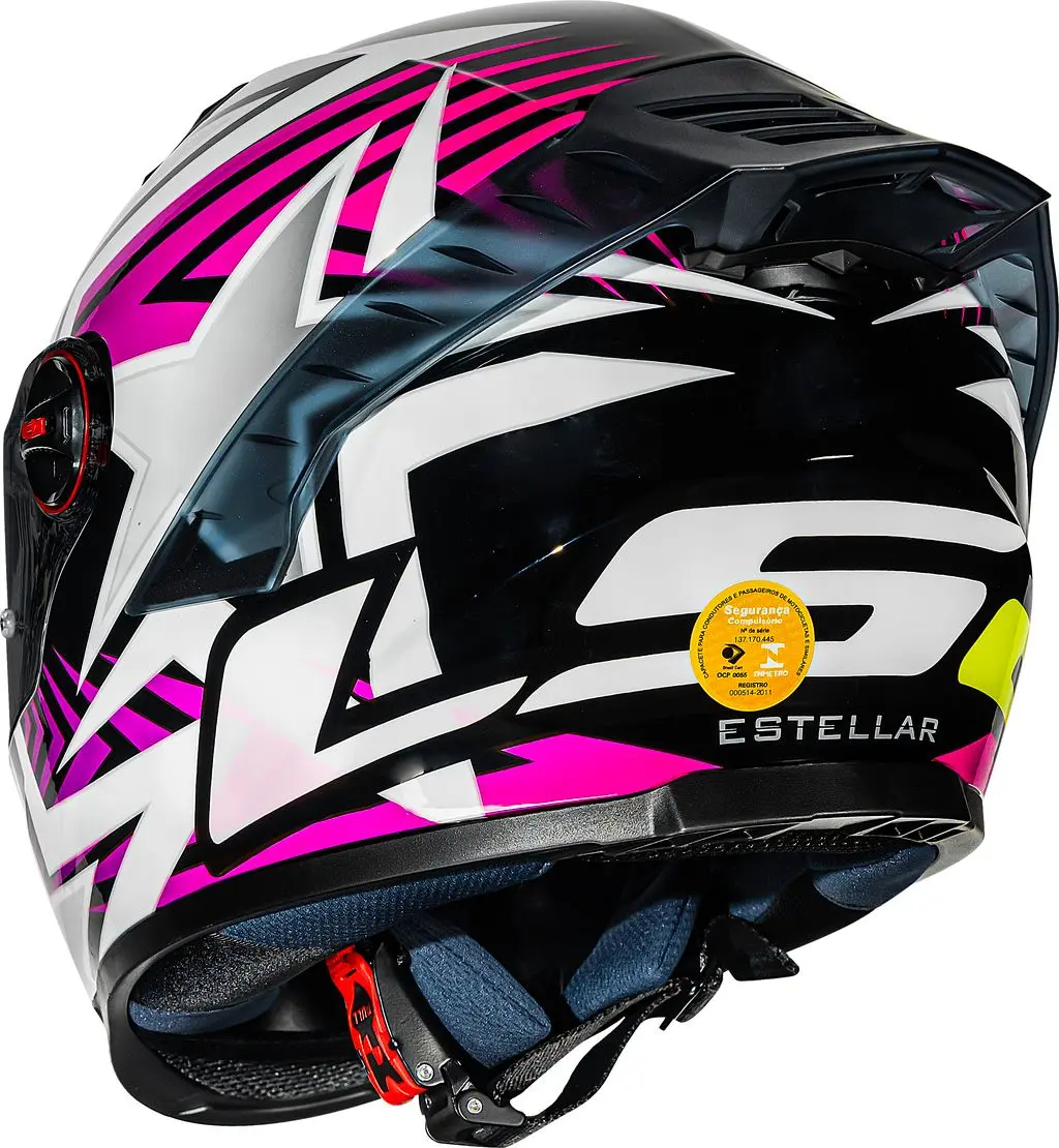Capacete LS2 FF358 Classic Pro edição Estellar em vista lateral