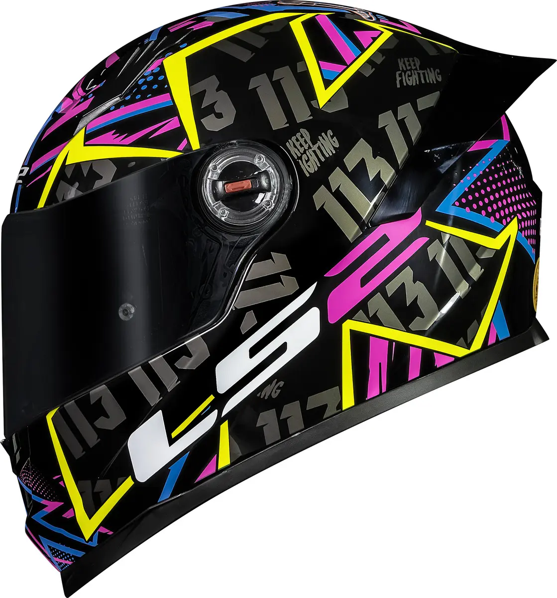 Detalhe do capacete LS2 FF358 S Classic, edição Rafael Paschoalin