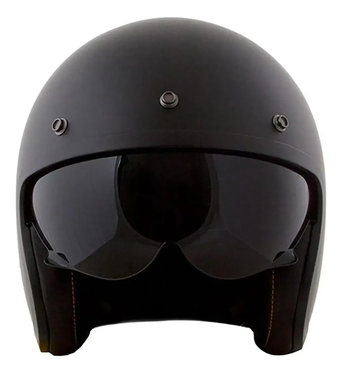 Capacete LS2 Spitfire OF599, vista lateral do casco jet estilo café racer