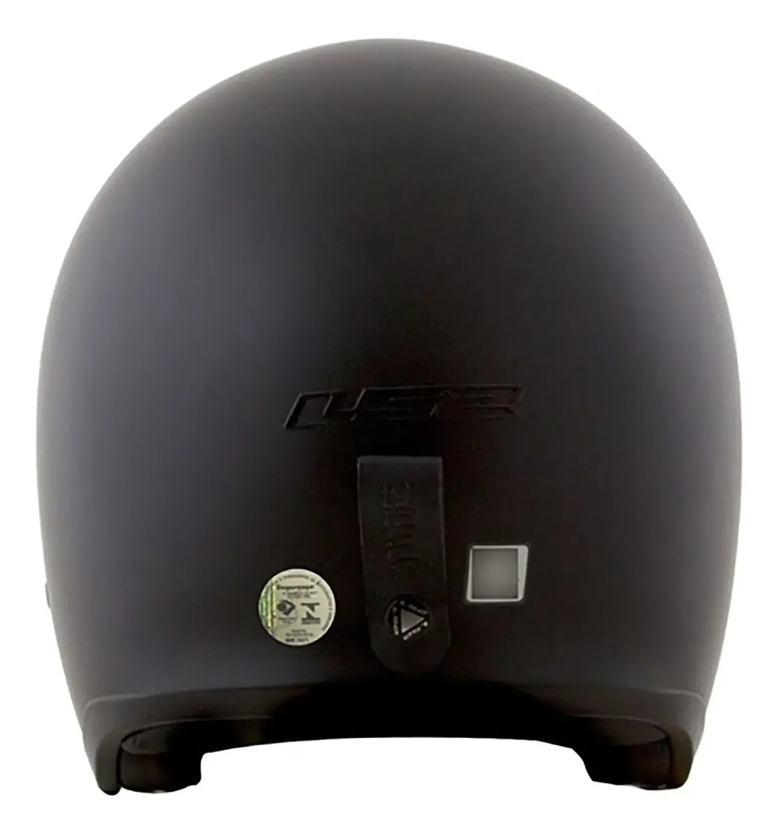 Capacete LS2 OF599 Spitfire, detalhe do acabamento fosco e da viseira solar interna