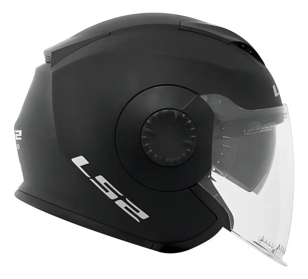 Capacete LS2 Verso OF570 aberto branco fosco