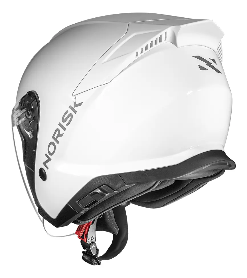 Capacete Norisk City, detalhe da viseira solar interna