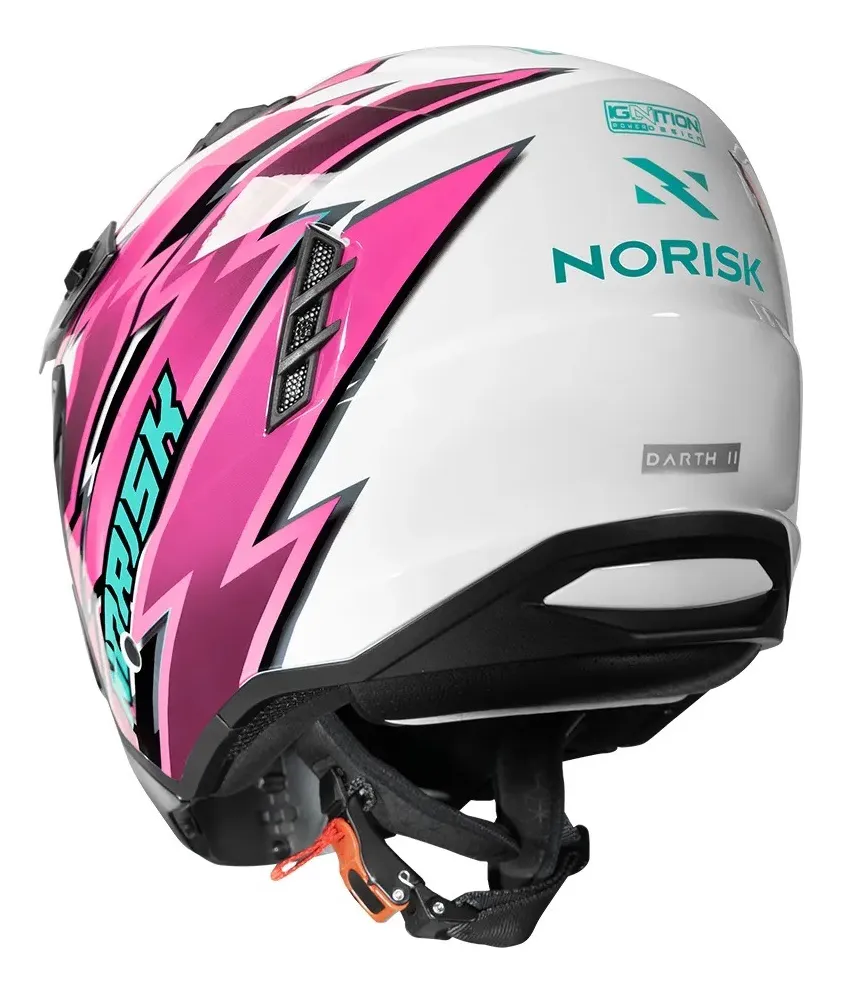 Capacete Norisk Darth 2, detalhe do sistema modular