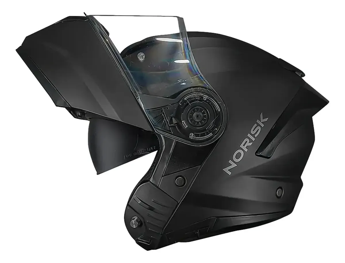 Capacete Norisk Force 2, detalhe do capacete escamoteável