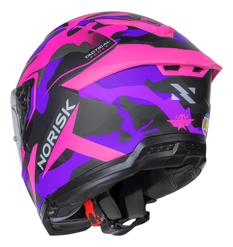 Capacete Norisk Rock, detalhe do casco integral