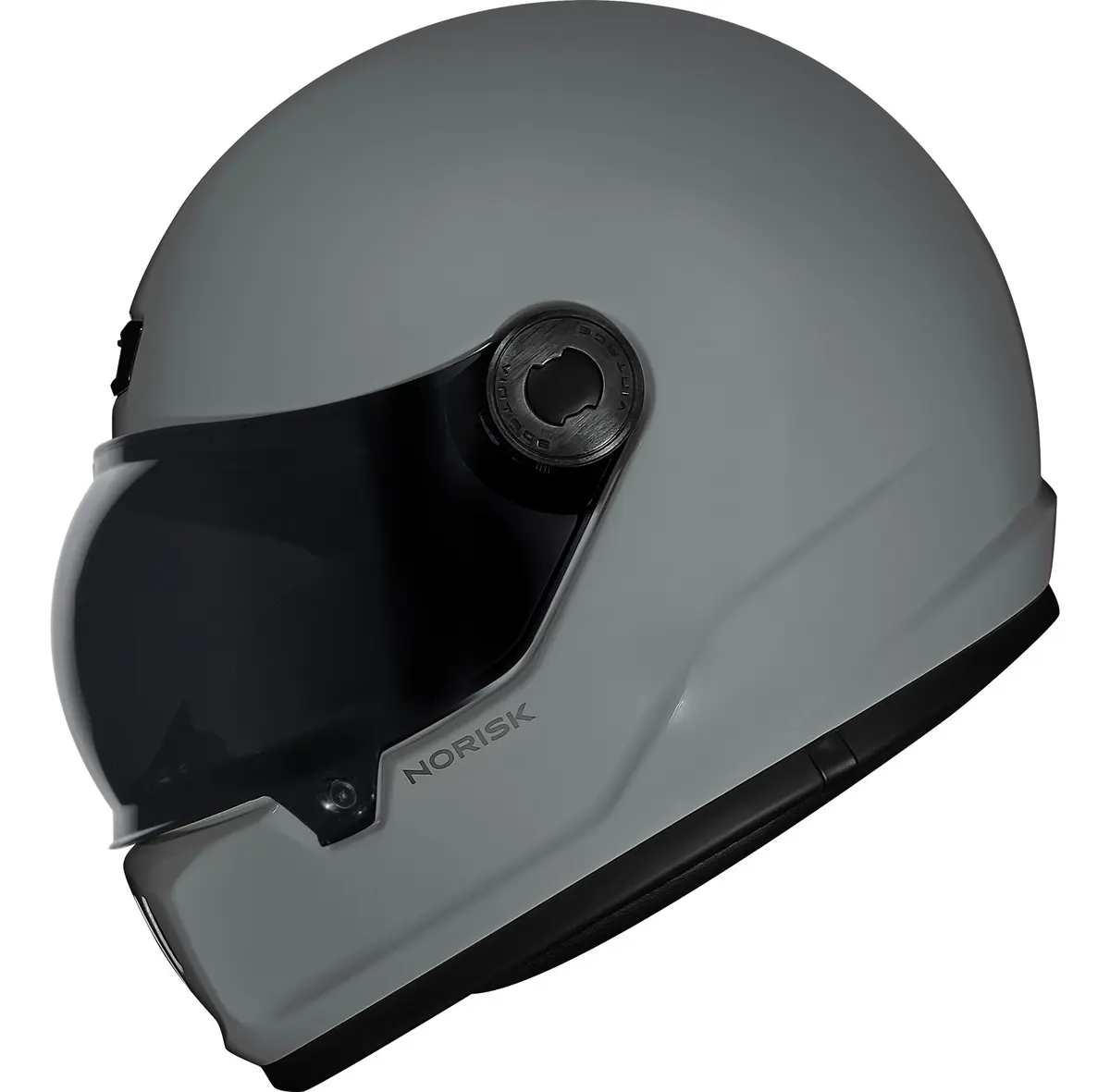 Capacete Norisk V8, vista lateral do casco retrô