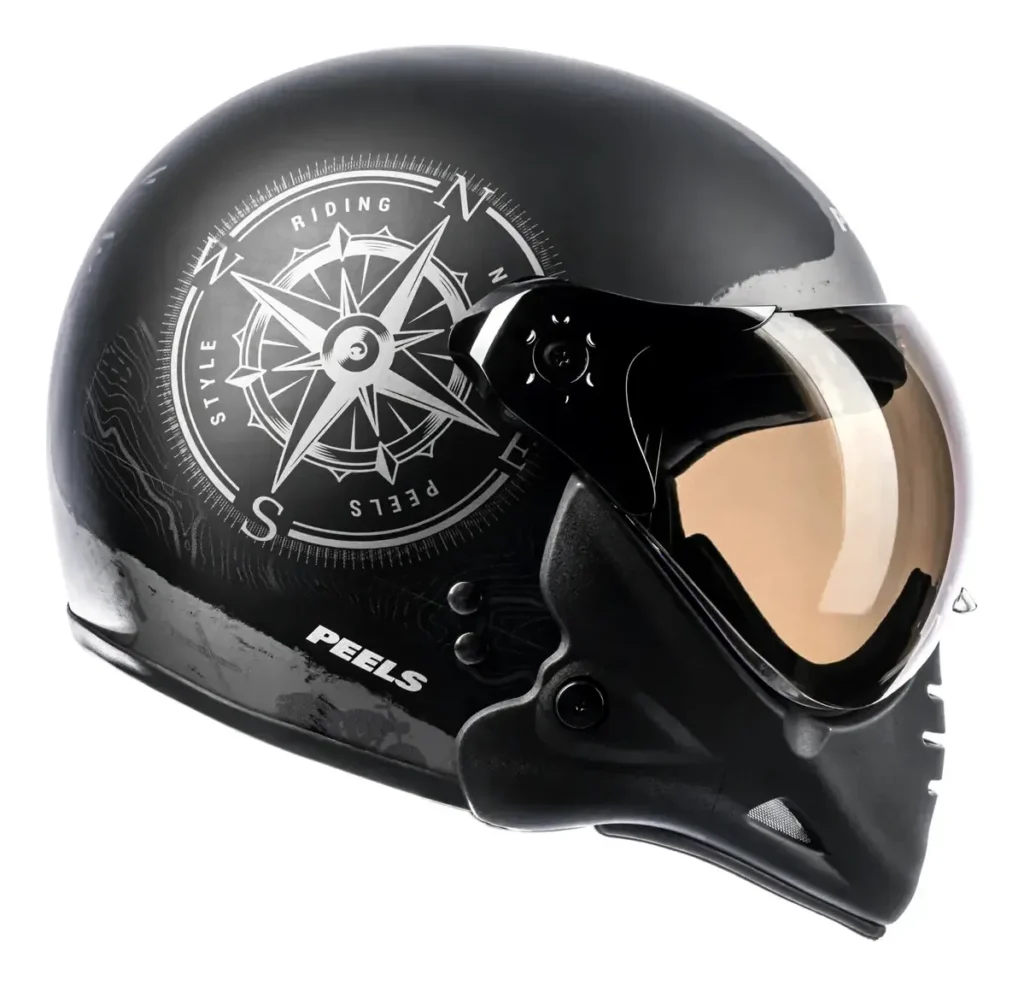 Capacete Peels F-21 vale a pena? Análise do multi-modular Capacete modular Peels F-21 preto fosco North Preto com queixo removível
