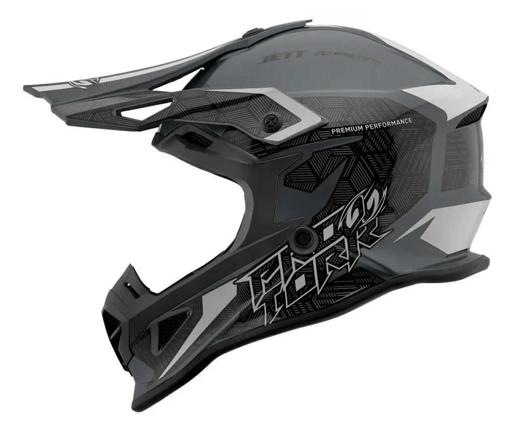 Capacete Pro Tork Fast vale a pena? Review completo do modelo de motocross Capacete Pro Tork Fast, capacete motocross cinza para trilha e enduro