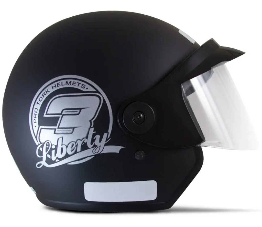 Capacete Pro Tork Liberty 3 vale a pena? Review completo do modelo Capacete Pro Tork Liberty 3, capacete aberto preto fosco
