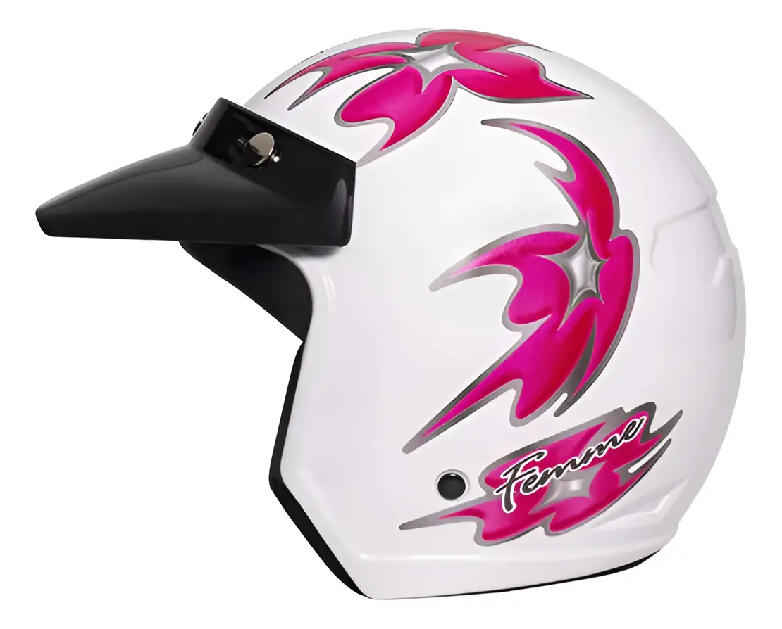 Capacete Taurus Tecno, vista lateral do casco monocolor