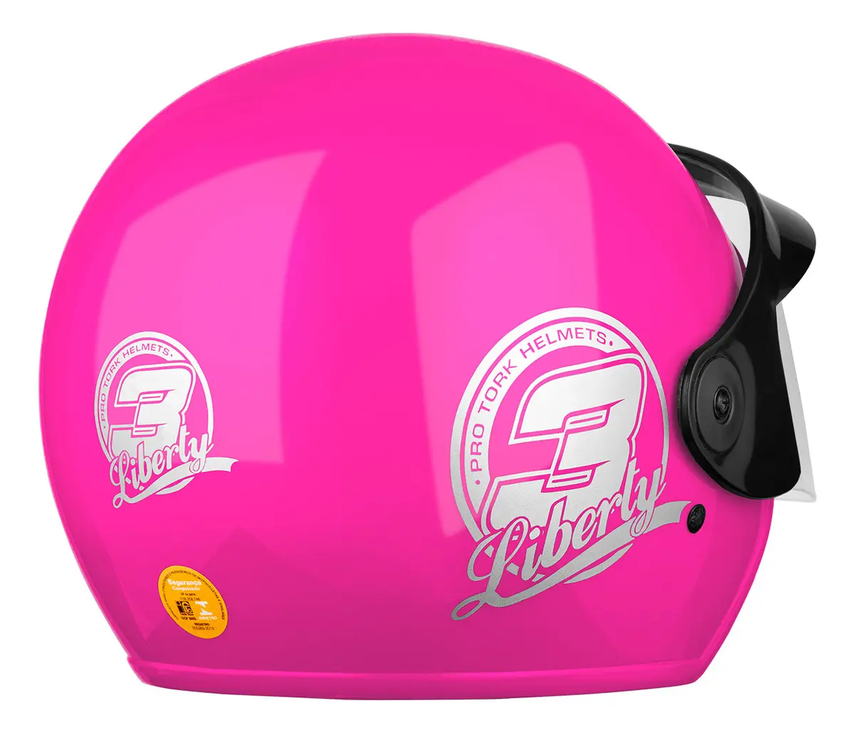 Capacete Pro Tork Liberty 3 detalhe do fechamento micrométrico e revestimento interno em náilon
